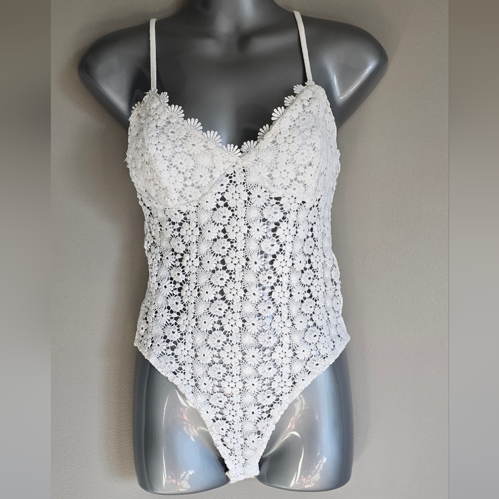 White Lace Bodysuit